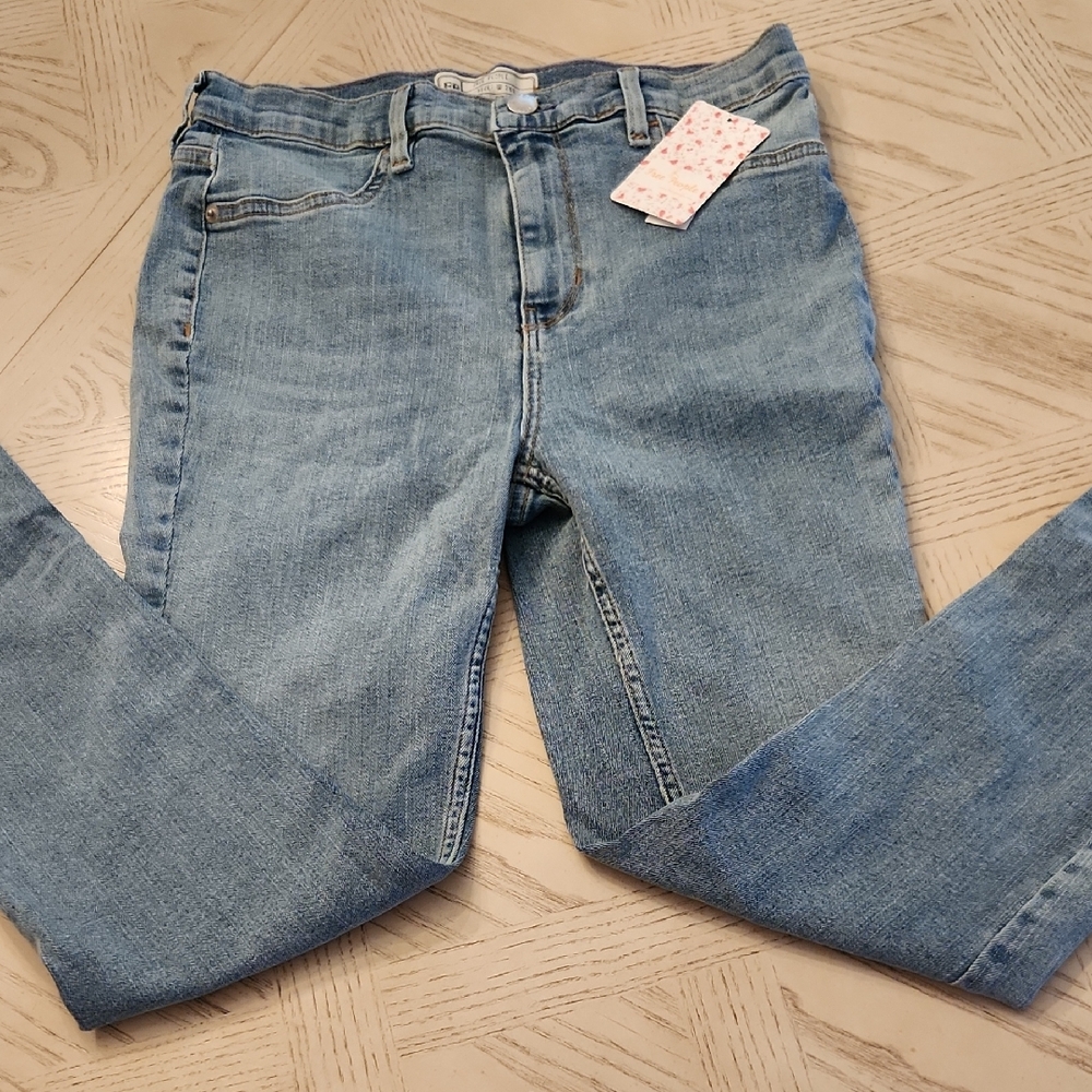 Free People Denim Blue Skinny Jeans Women's 28 NEW